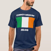 Comté de Wicklow, Irlande avec drapeau irlandais