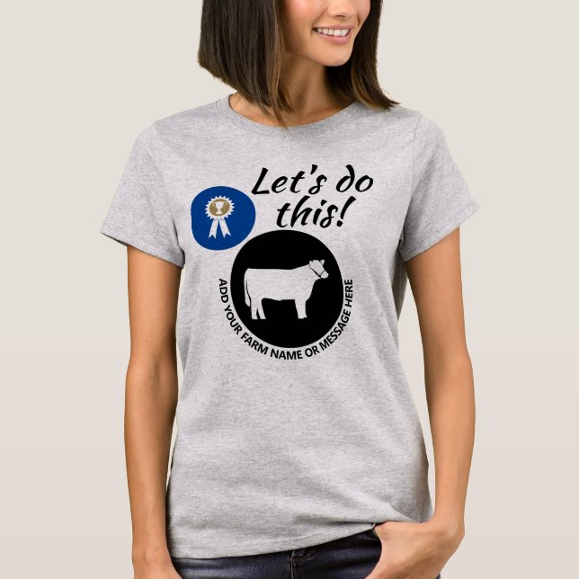 T-shirt Comté Fair Livestock Market Steer (Devant)