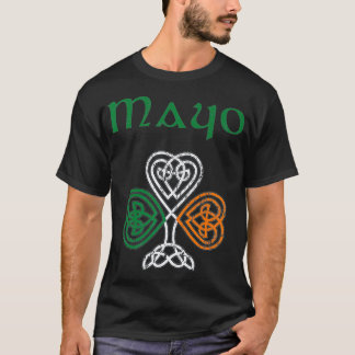 T-shirt Comté Mayo Shamrock Irlande Drapeau crade et cèole