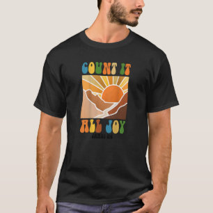 T-shirt Comte Tout Joy James 12 Christian Jésus Dieu Reli