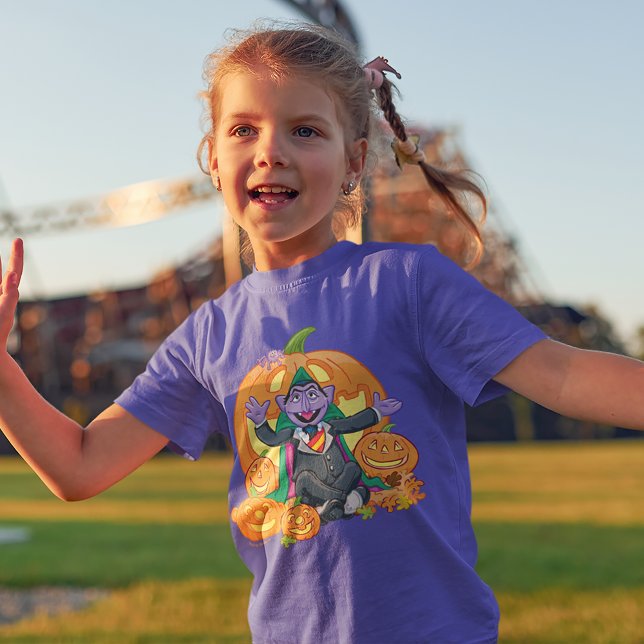 T-Shirt Comte von Count | Citrouilles d'Halloween (Kid wearing shirt)