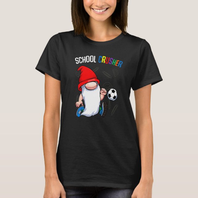 T-shirt Concasseur De L'École Retour À L'École Cute Gnome  (Devant)