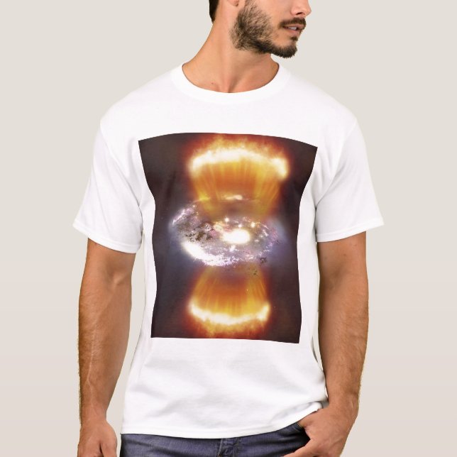 T-shirt Concept artistique d'une galaxie (Devant)