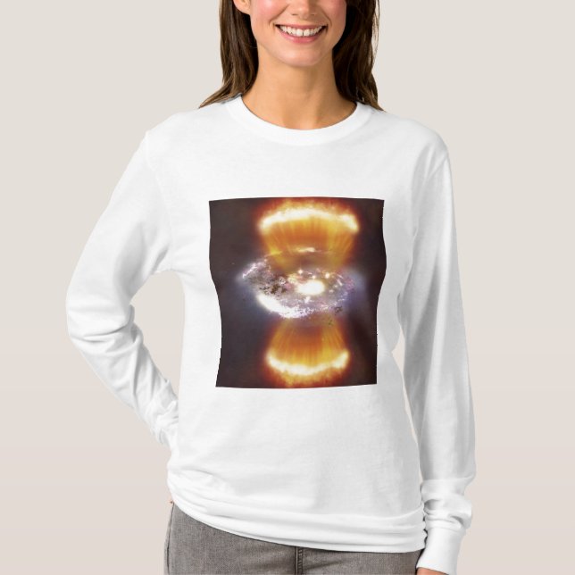 T-shirt Concept artistique d'une galaxie (Devant)