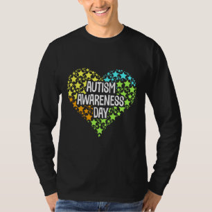 T-shirt Concept coloré du jour de la sensibilisation sur l