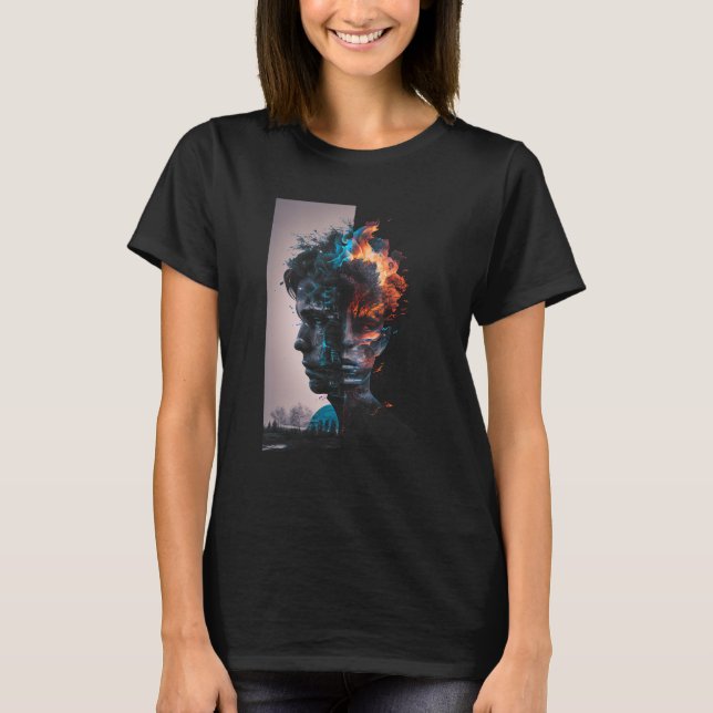 T-shirt Concept de santé mentale Combinaison homme multico (Devant)