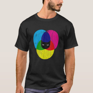 T-shirt Concepteur de chat CMYK