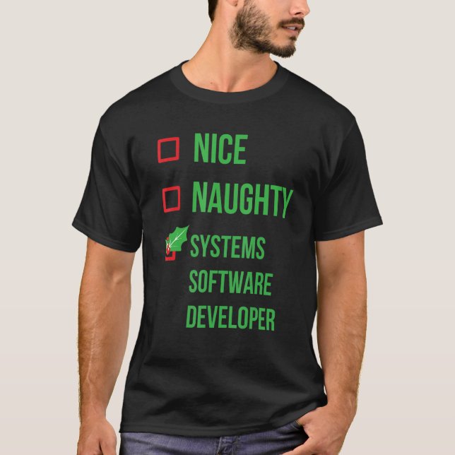 T-shirt Concepteur de logiciels de systèmes Funny Pajama N (Devant)