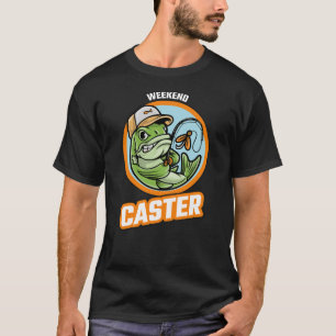 T-shirt Concepteur de week-end drôle de conception de pêch