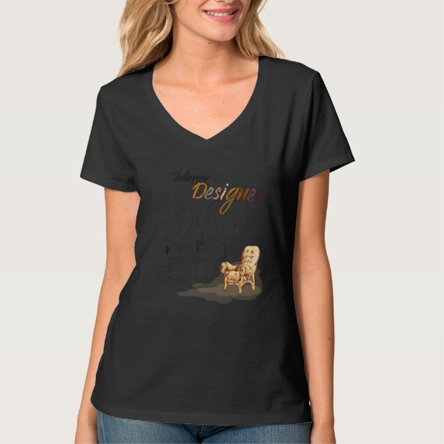 T-shirt Concepteur d'intérieur Définition Cool d'intérieur (Devant)