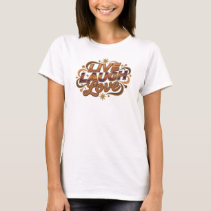 T-shirt Concepteur graphique 2D VIVANT RIRE AMOUR vibrant