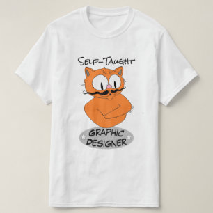 T-shirt Concepteur Graphique Auto-Didacte Señor Gato™