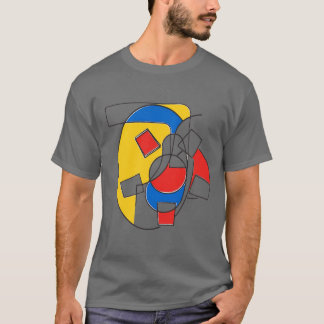 T-shirt Conception abstraite avec différentes formes