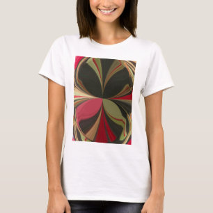 T-shirt Conception abstraite avec lignes de flux Imprimer