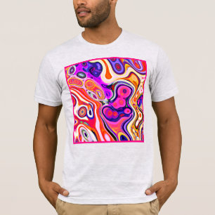 T-shirt Conception abstraite colorée