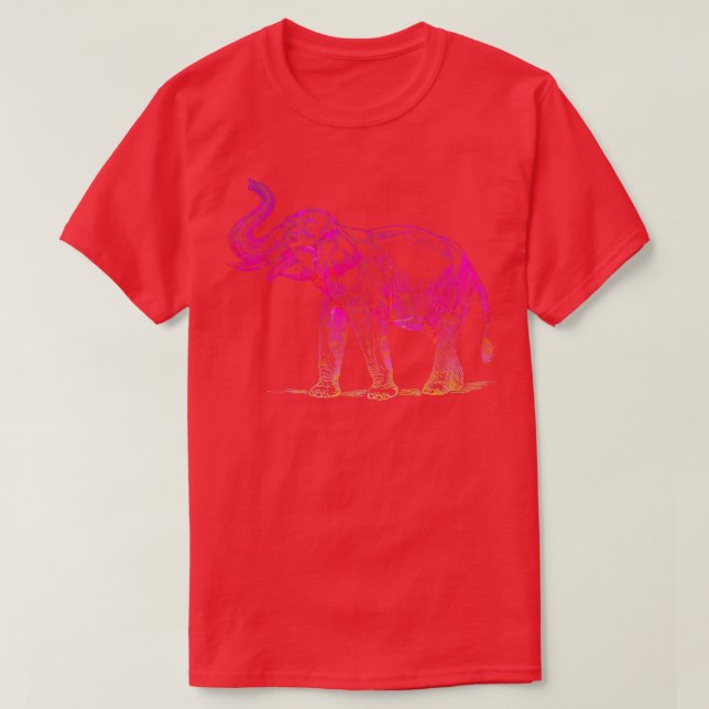 T-shirt Conception Abstraite des éléphants 23 (Design devant)