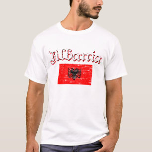 T-shirt Conception albanaise de drapeau