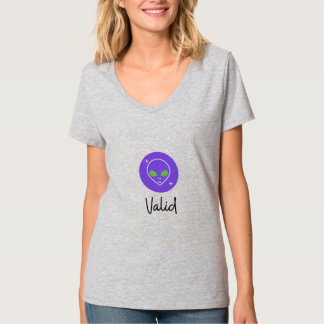 T-shirt Conception Alien valide