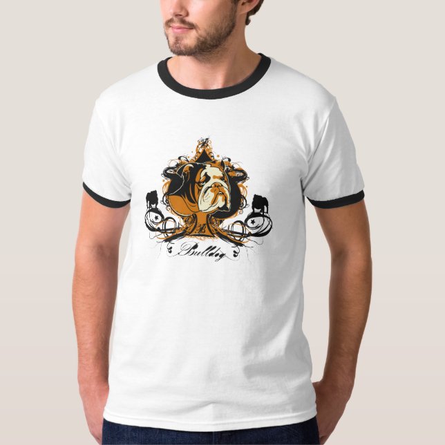 T-shirt Conception anglaise artistique de race de (Devant)