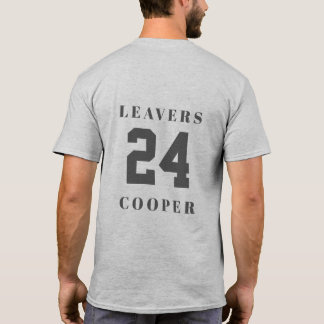 T-shirt Conception arrière 24 avec nom personnalisé