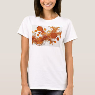 T-shirt Conception ART ABSTRAIT Orange Crisp v2