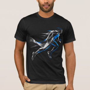 T-shirt Conception artistique de mouvement athlétique de c