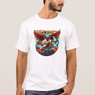 T-shirt Conception artistique de sorcier de l'aigle fantai