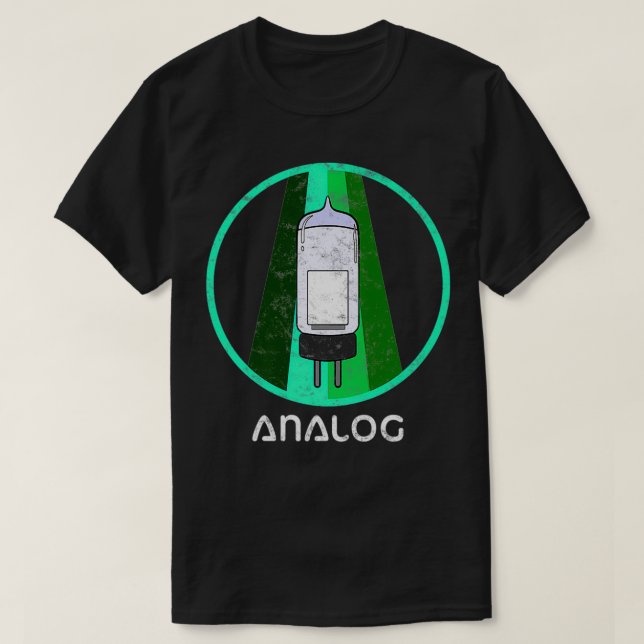 T-shirt Conception audio analogique rétro les années 70 tu (Design devant)