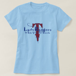 T-SHIRT CONCEPTION BLEUE DE DAME RANGERS WHO TWEET ROCK T