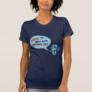 T-shirt Conception bleue de musique de Beethoven de
