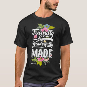 T-shirt Conception chrétienne Avec horreur et merveilleuse