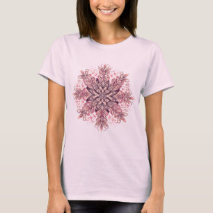T-shirt Conception complexe de flocon de neige
