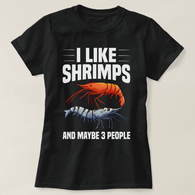 T-shirt Conception cool Crevettes Pour Hommes Femmes Creve (Design devant)