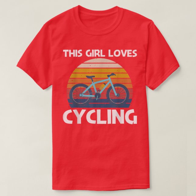 T-shirt Conception cool Cyclisme Pour Filles Femmes Vélo (Design devant)