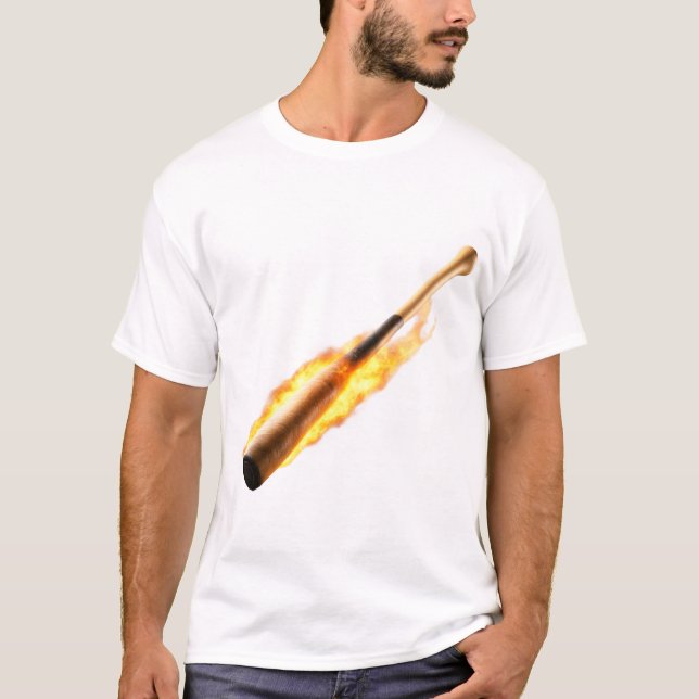 T-shirt Conception Cool de baseball flamboyant (Devant)