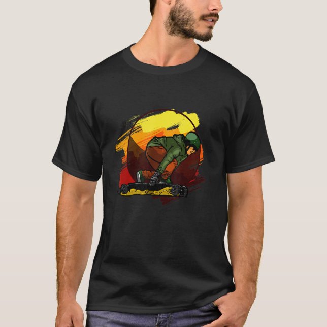 T-shirt Conception cool Mountain board (Devant)