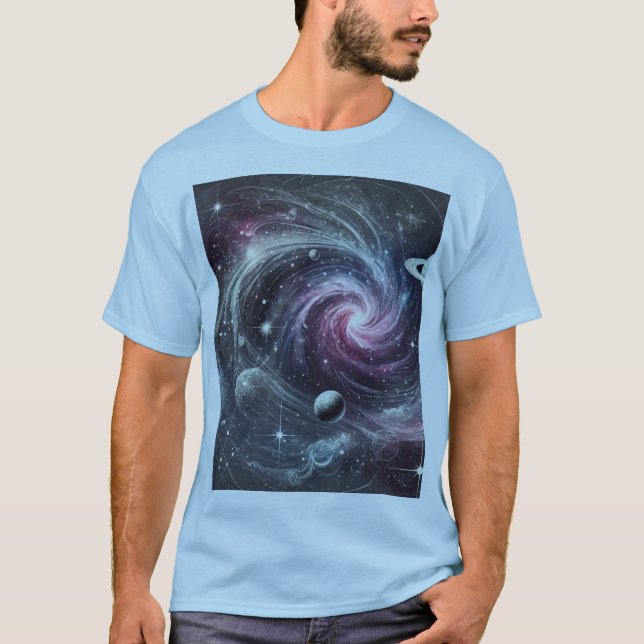 T-shirt Conception cosmique pour les fans de l'espace et d (Devant)