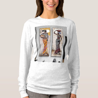 T-shirt conception cutomisée de femmes anciennes