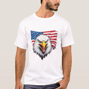 T-shirt Conception d'aigle pour le jour de l'indépendance 