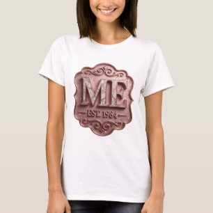 T-shirt Conception d'art abstrait en or chic