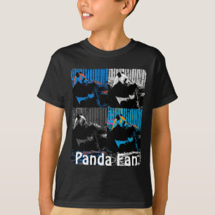 T-shirt Conception d'art moderne multi-panneaux d'ours Pan