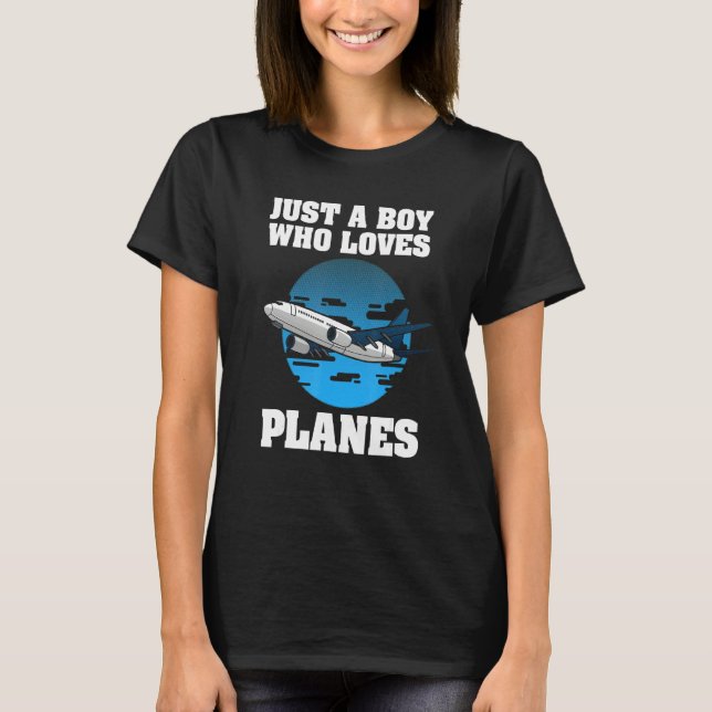 T-shirt Conception D'Avion Pour Garçons Hommes Avion Pilot (Devant)