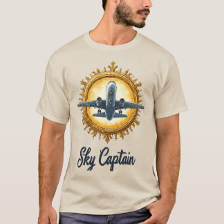 T-shirt Conception d'avion vintage - Sky Captain Art.