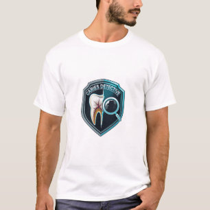 T-shirt Conception de badge Caries Detective RDH Minimal