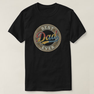 T-shirt Conception de badge rond vintage pour le meilleur