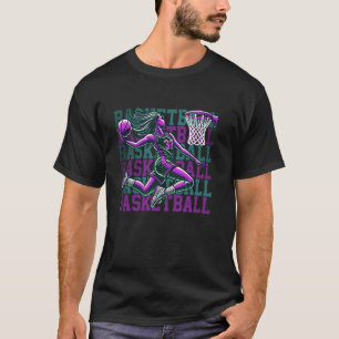 T-shirt Conception de basketball pour filles Slam Dunk Ath