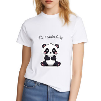 T-shirt conception de bébé panda