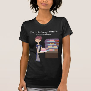 T-shirt Conception de boulangerie/magasin de pâtisserie 4
