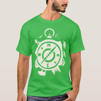 T-shirt Conception de boussole d'aventure