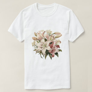 T-shirt Conception de cadeau inspirée de Bouquet Rose
